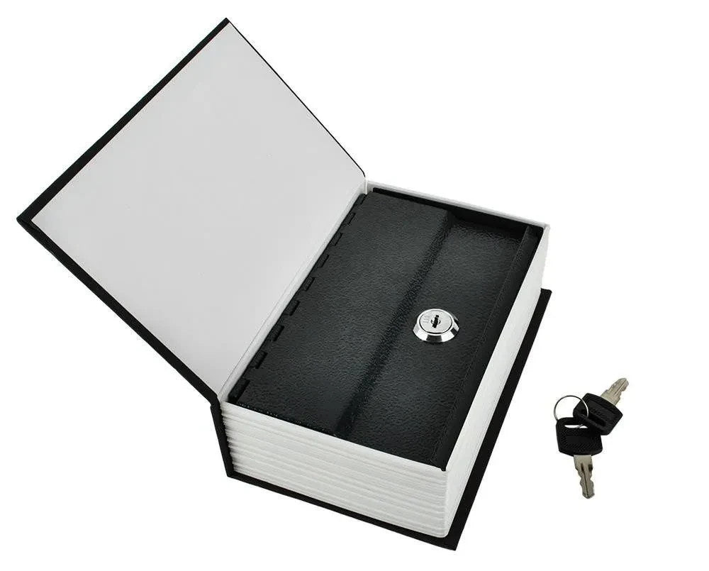 Buchtresor mit Schlüssel Buchsafe Geheimfach Geldkassette Versteck 18 cm
