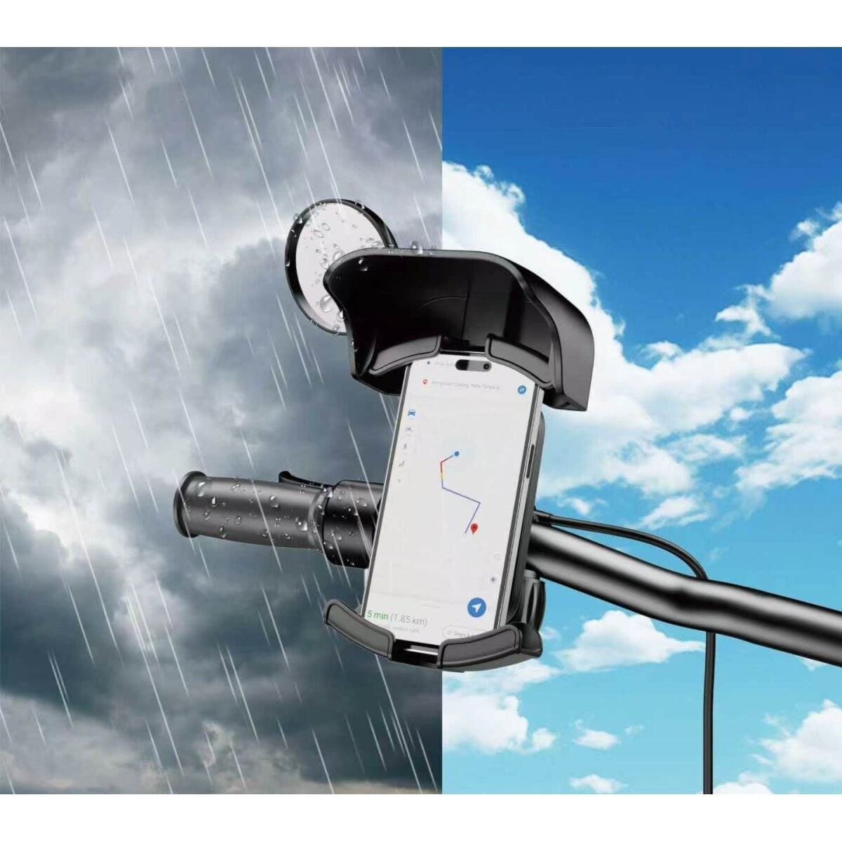 Tugg Fahrrad Motorrad Handyhalterung JX-111 Smartphone Halter Lenker Universal