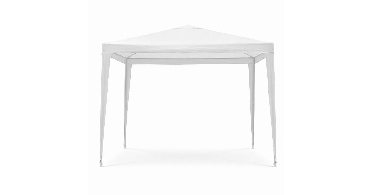 Italform Gartenpavillon 3x3 m Weiß mit 4 Seitenwänden Partyzelt Garten Pavillon