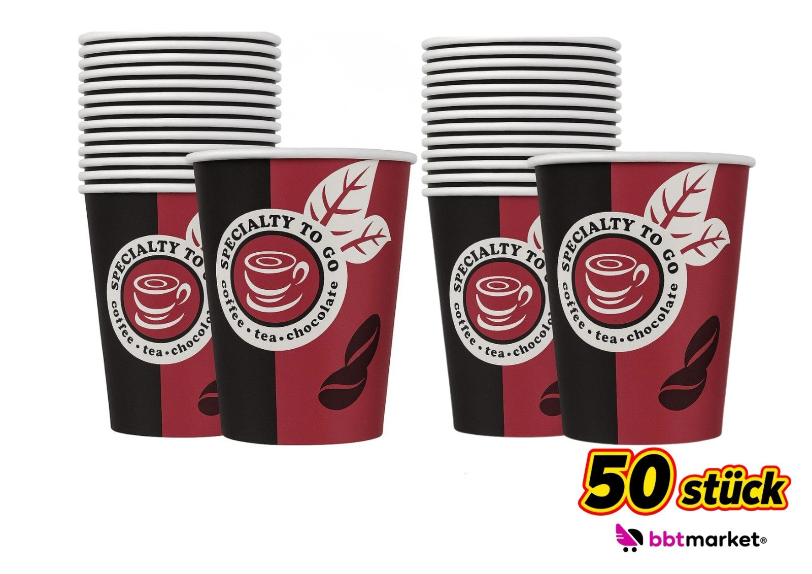 Pappbecher 200ml 8oz Kaffee To Go Becher Einweg Coffee Cup Heißgetränke Becher