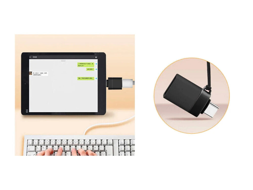 USB-C Adapter 2er Set – USB-C auf USB-A 3.0 & USB-A auf USB-C Konverter für Daten und Laden