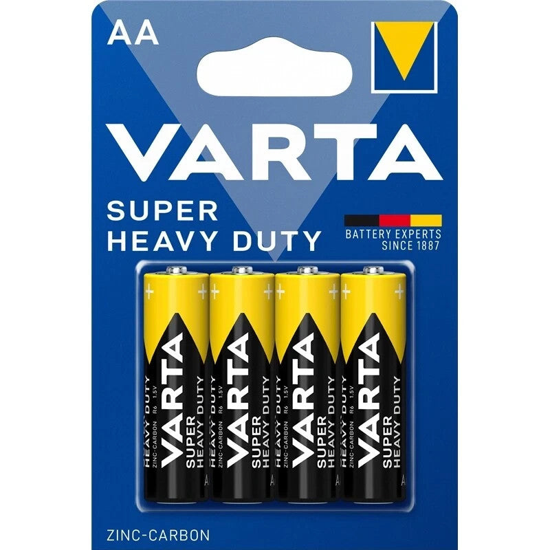 VARTA AA Batterien R6 1,5V Superlife Zink-Kohle Mignon Typ 2006