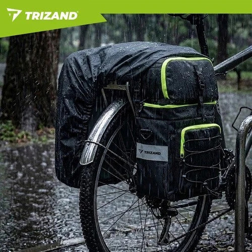 TRIZAND Fahrradtasche 65L 3in1 Gepäckträgertasche Rucksack wasserdicht