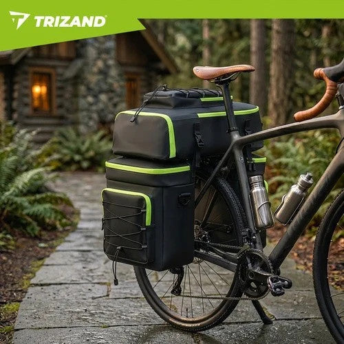 TRIZAND Fahrradtasche 65L 3in1 Gepäckträgertasche Rucksack wasserdicht