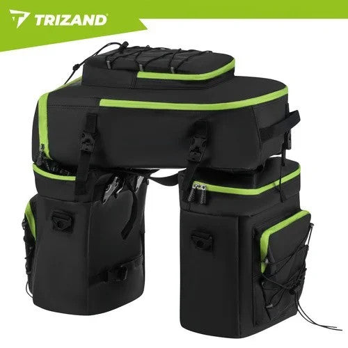 TRIZAND Fahrradtasche 65L 3in1 Gepäckträgertasche Rucksack wasserdicht