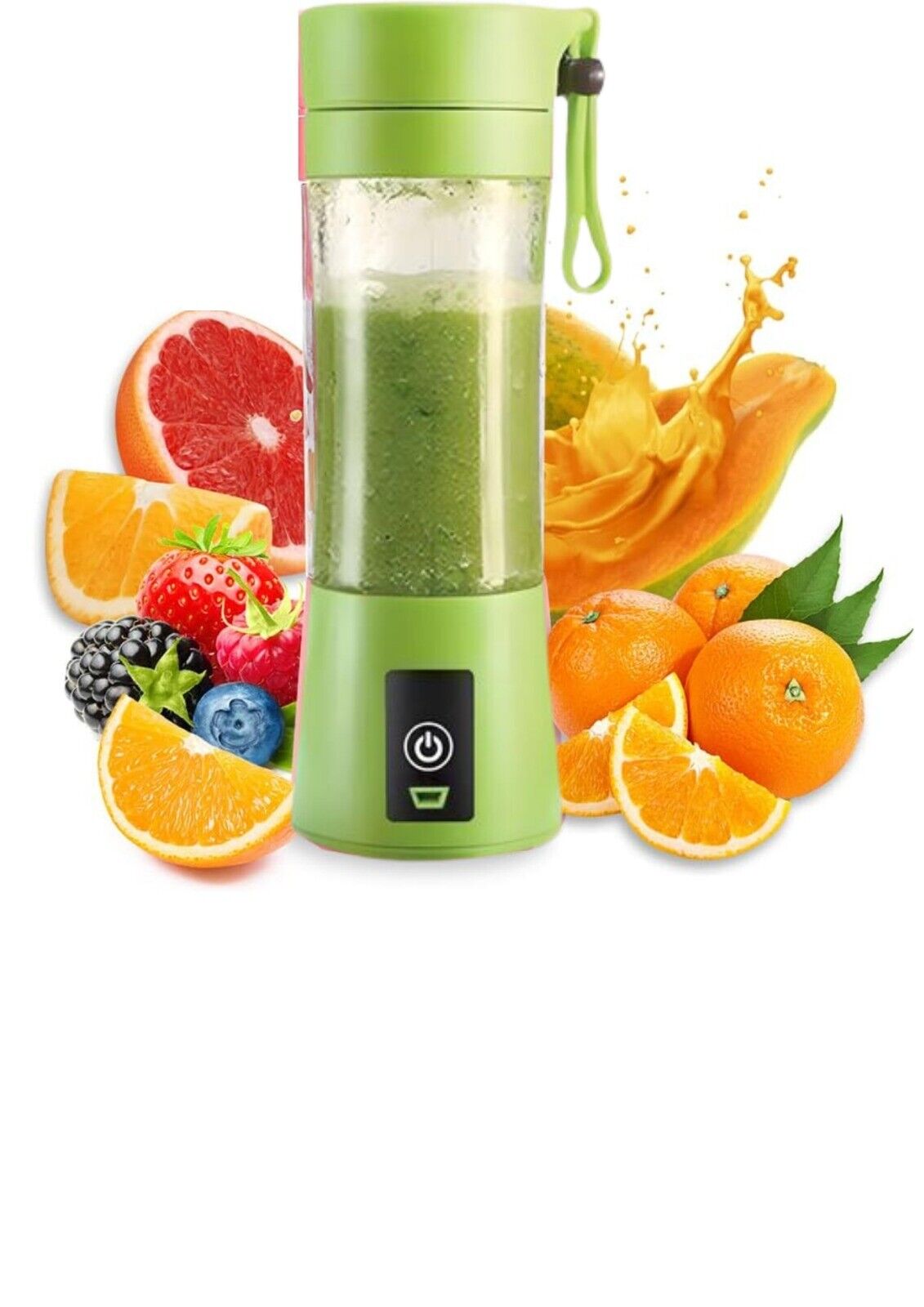 Mini Smoothie Maker, Tragbarer Portable Mixer to go, USB Wiederaufladbar, 380ml✅