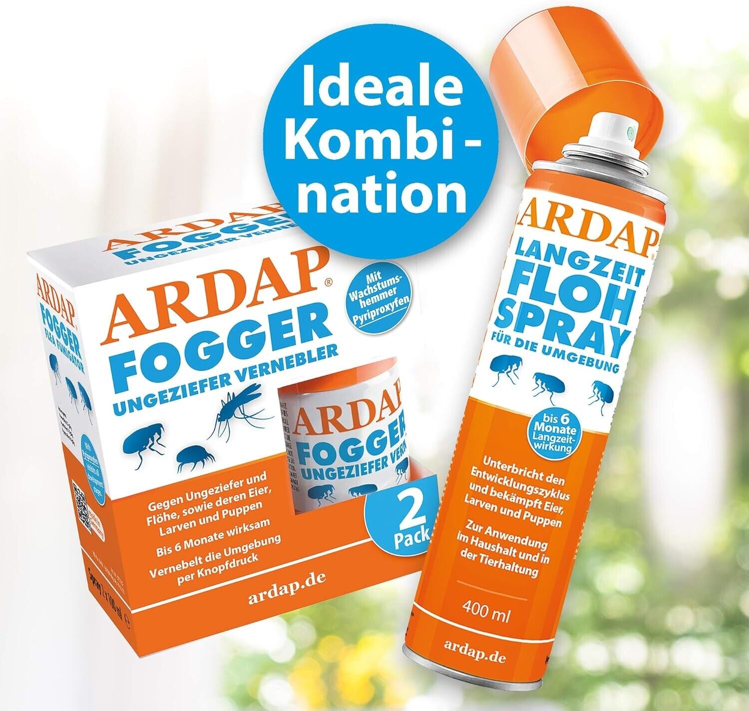 ARDAP Fogger 2 x 100ml - Effektiver Vernebler zur Ungeziefer