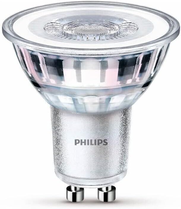 Philips LED Classic GU10 Lampe, 50 W, Reflektor, warmweiß, 1er  Pack - 6er Pack