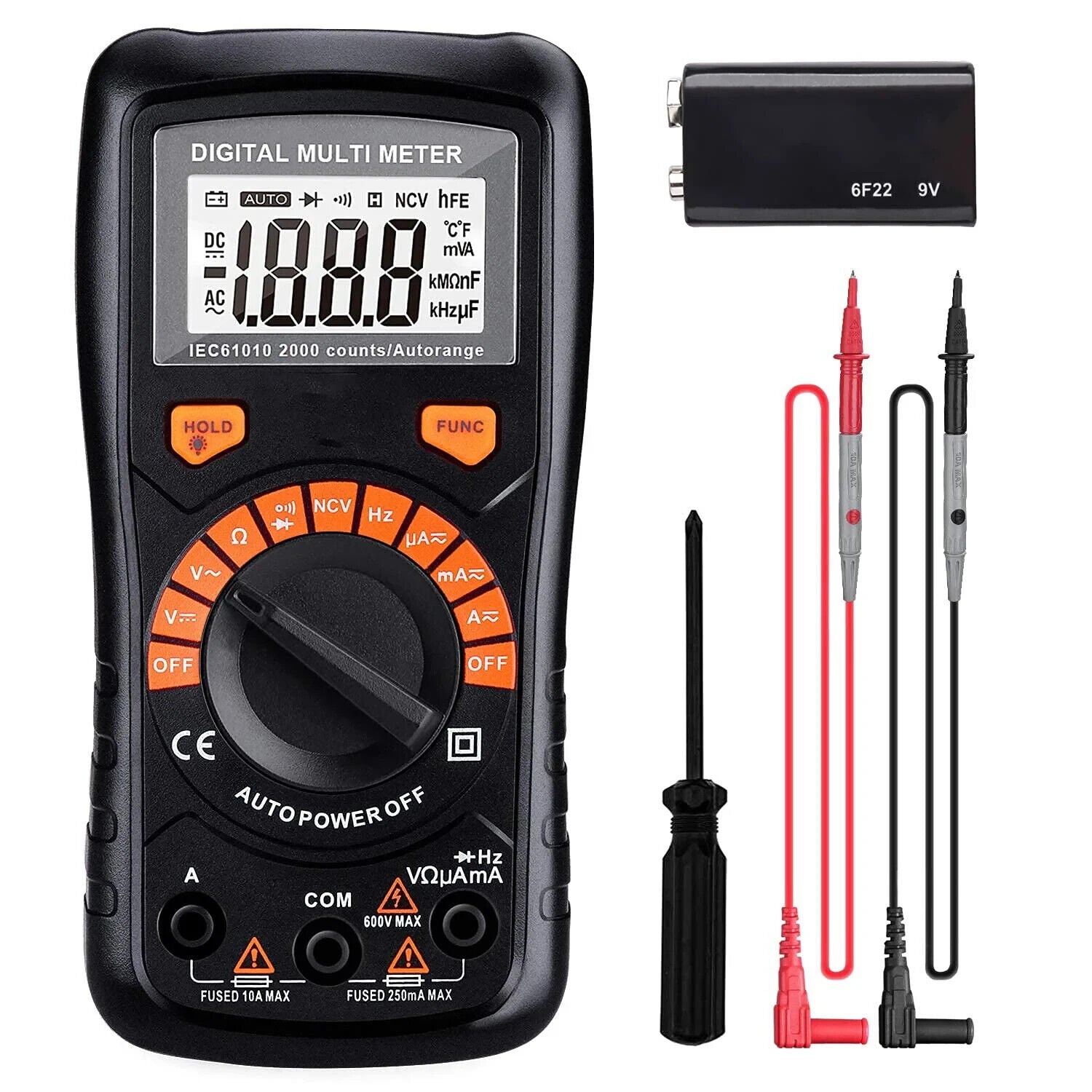 TACKLIFE Digital Multimeter Automatisch Digitaler Multi Tester