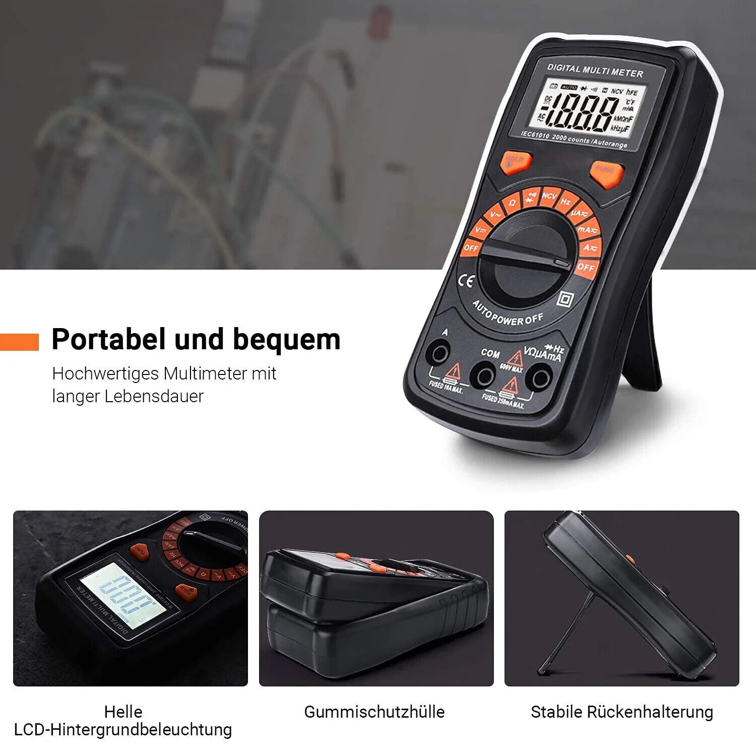 TACKLIFE Digital Multimeter Automatisch Digitaler Multi Tester