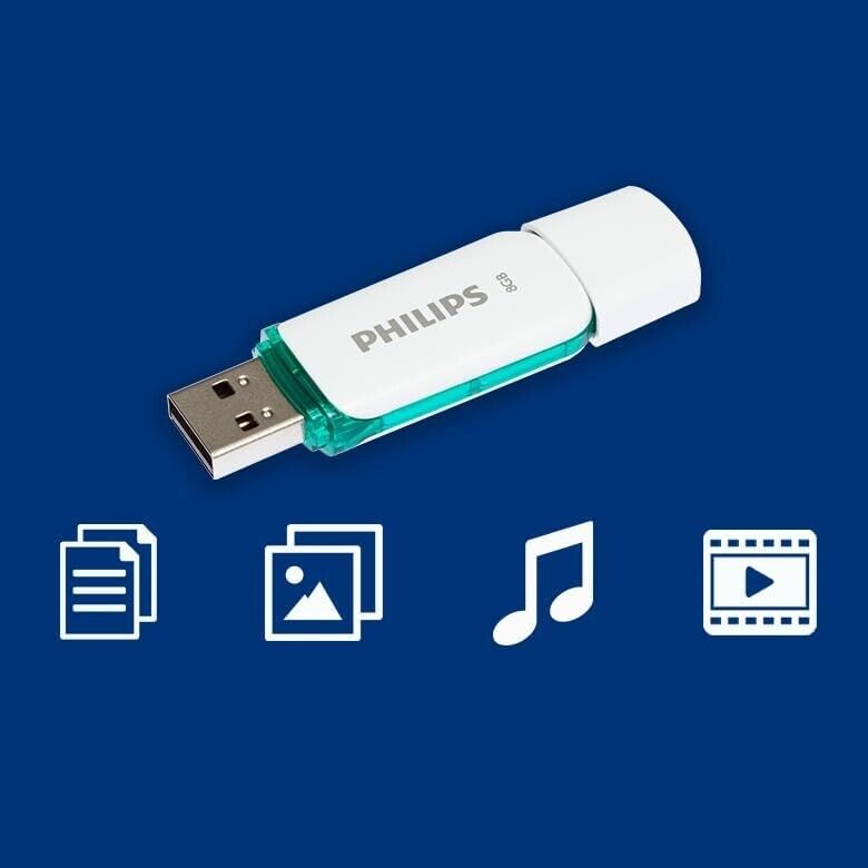 Philips 8 GB USB-Snow Edition 2.0 USB-Flash-Laufwerk 8GB für PC,Laptop, Computer