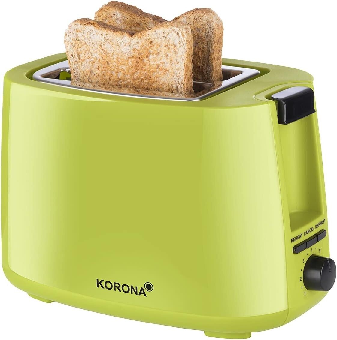 Korona 21133 Toaster mit Brötchenaufsatz Grün