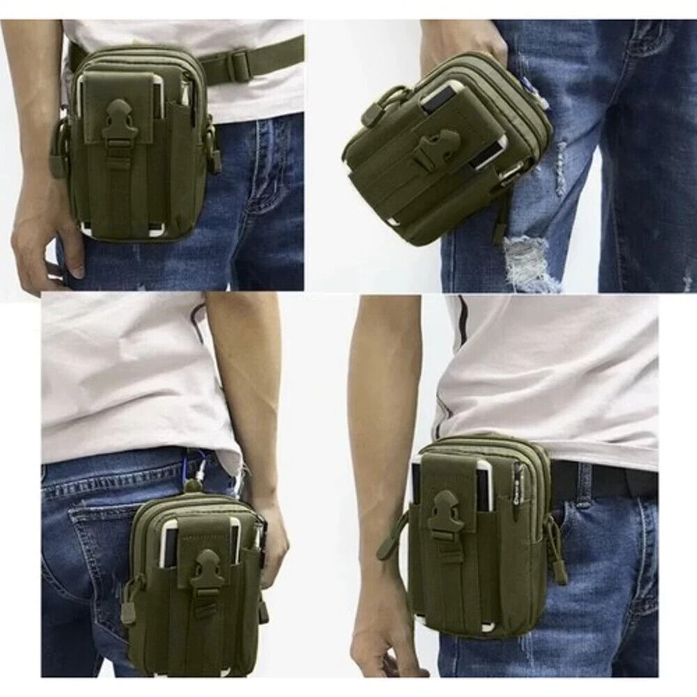 Outdoor Molle Smartphone Taktische Gürteltasche + Gürtel Hüfttasche Bauchtasche