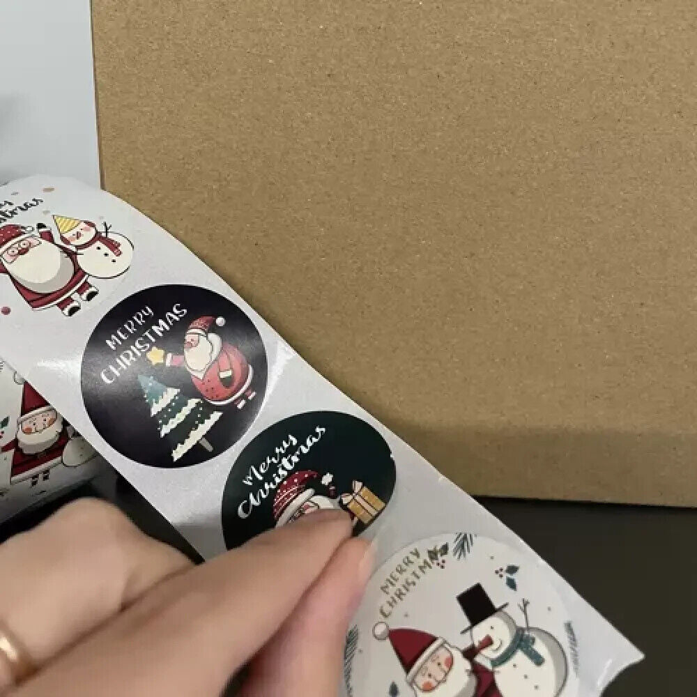 Aufkleber Weihnachten 500 St Frohe Weihnachten Sticker Weihnachtsaufkleber