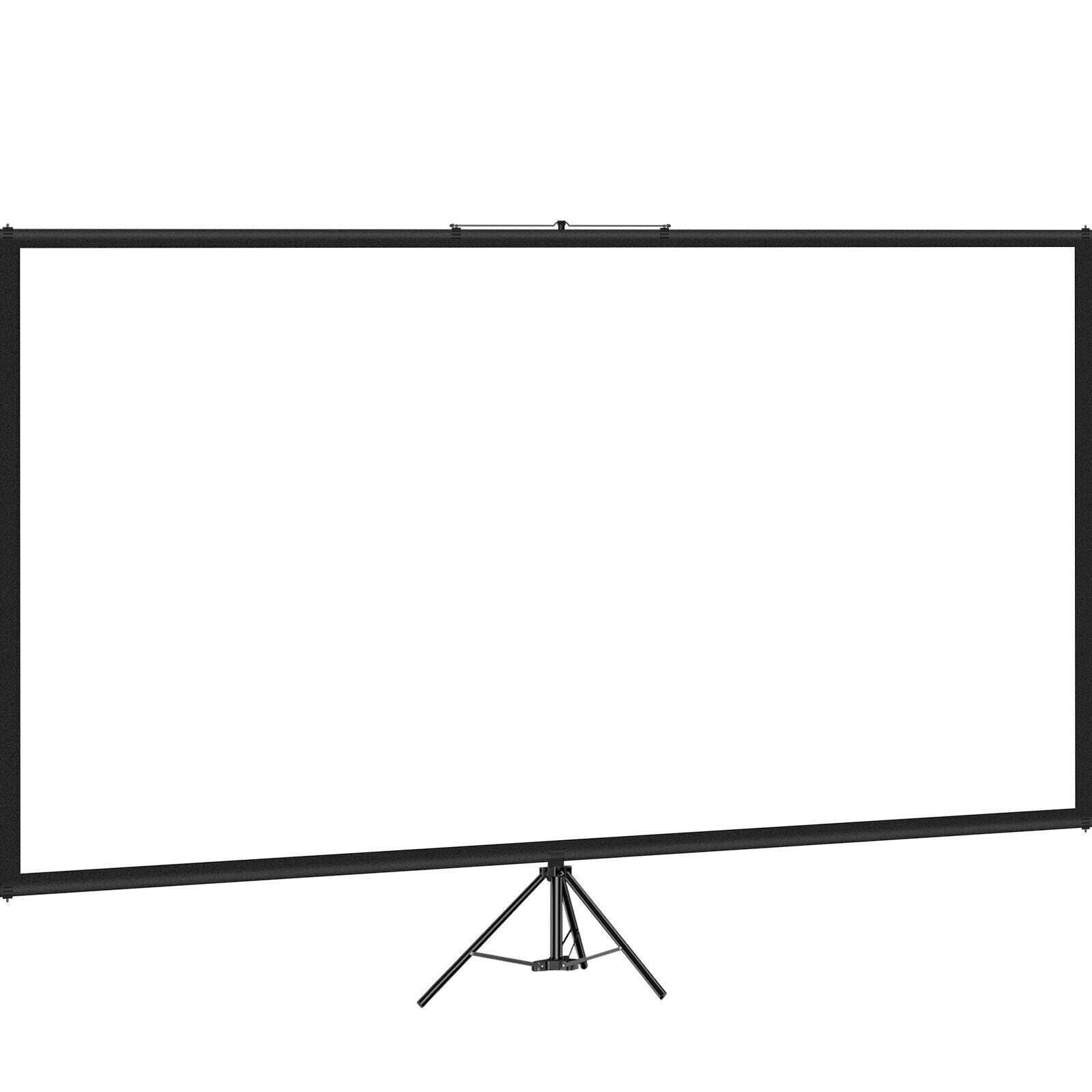 100" Beamer Leinwand Mit Ständer 16:9 Full HD Outdoor Heimkino 227x127cm Screen