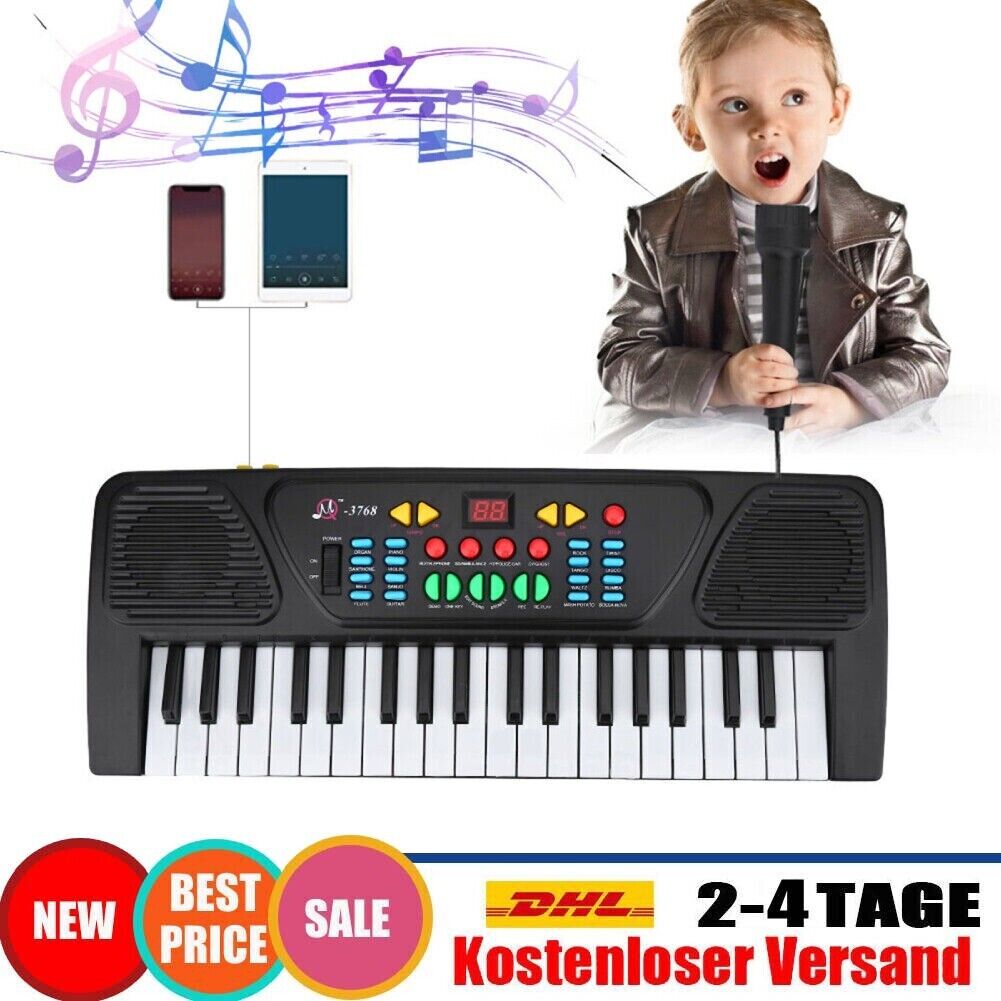 Digital 37 Tasten Keyboard E-Piano Lern Klavier Tastatur Kinder Lernspielzeug