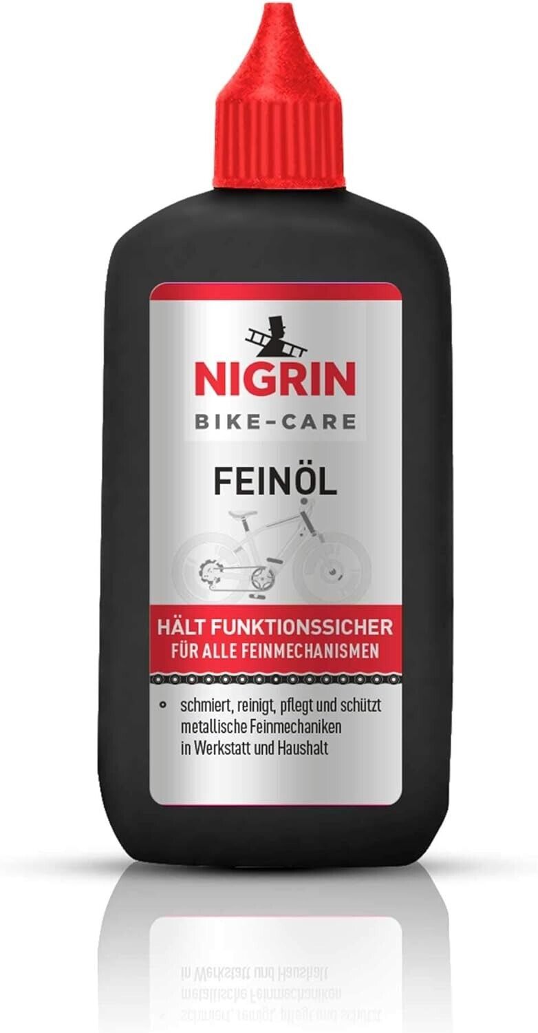 NIGRIN BIKE-CARE Fein-Öl 100 ml, Für Hobby und Werkstatt | Harz- und säurefrei