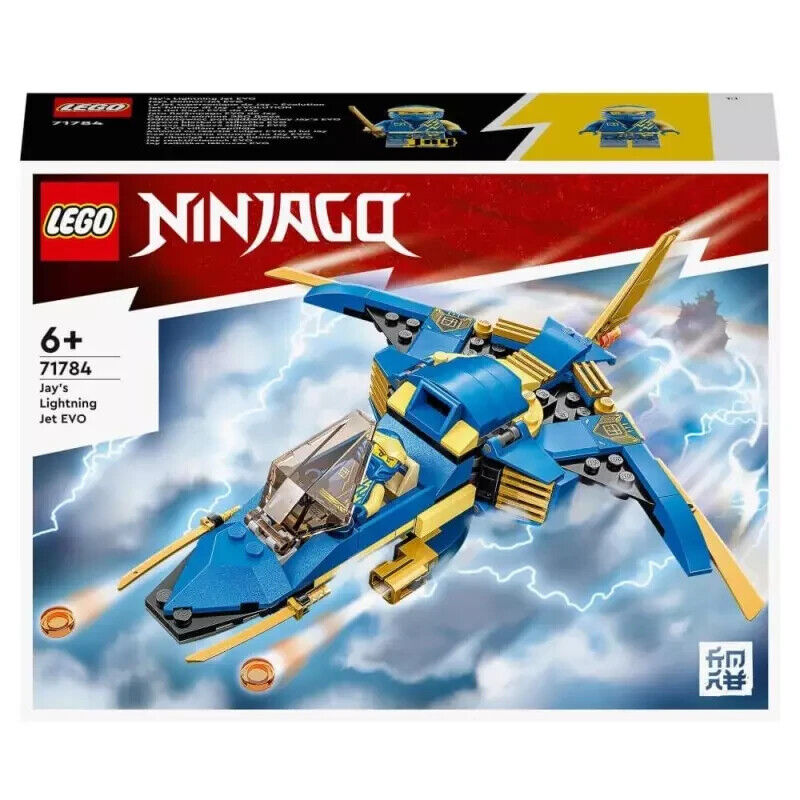 LEGO 71784 NINJAGO Jays Donner-Jet EVO, Aufrüstbares Ninja Spielzeug-Flugzeug