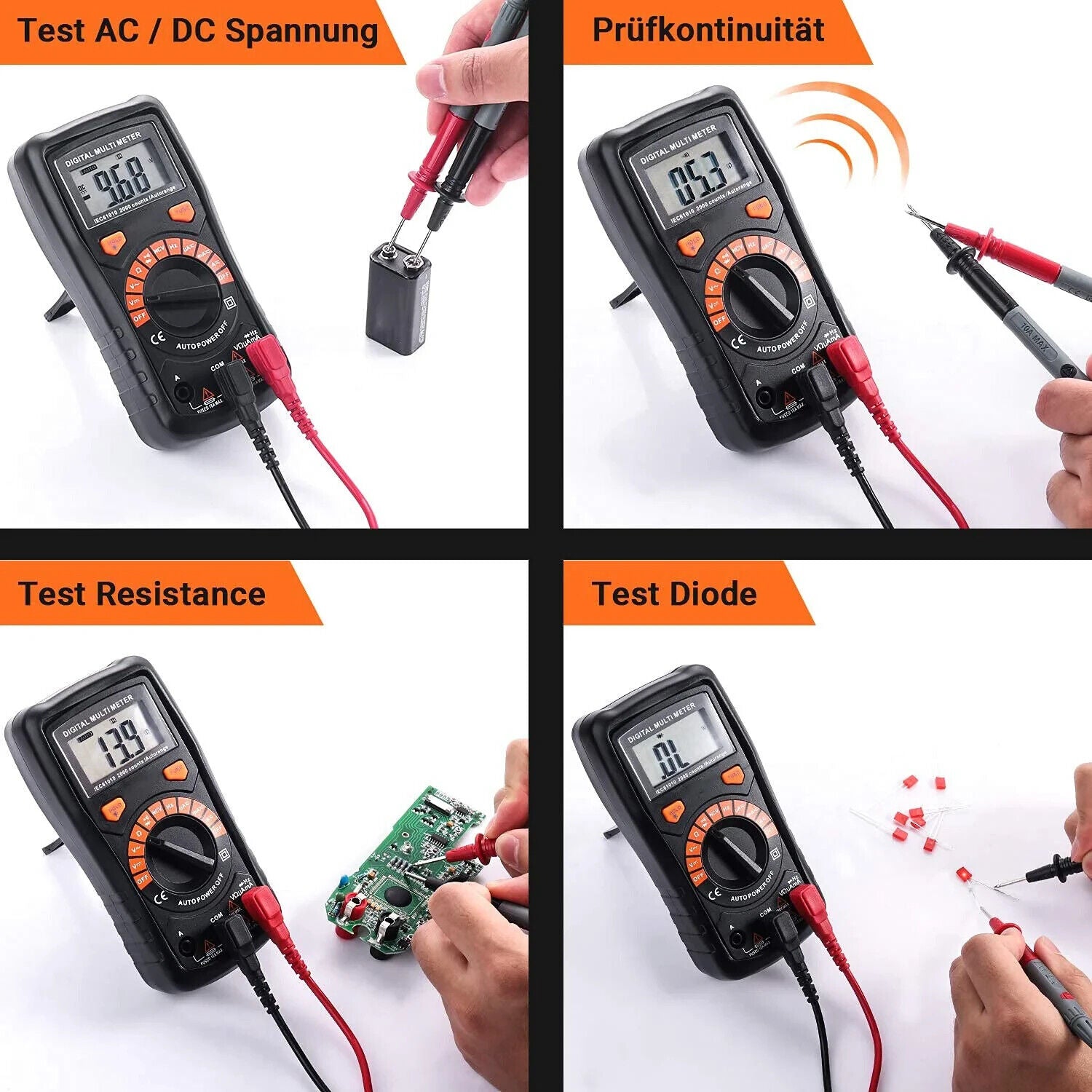 TACKLIFE Digital Multimeter Automatisch Digitaler Multi Tester