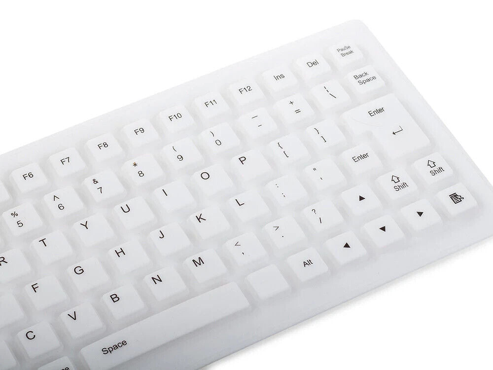 Tastatur Flexibel Wasserfest USB Soft-Touch Tasten Faltbare Silikontastatur