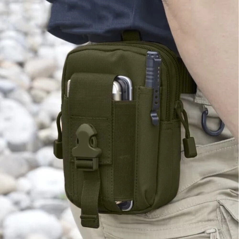 Outdoor Molle Smartphone Taktische Gürteltasche + Gürtel Hüfttasche Bauchtasche