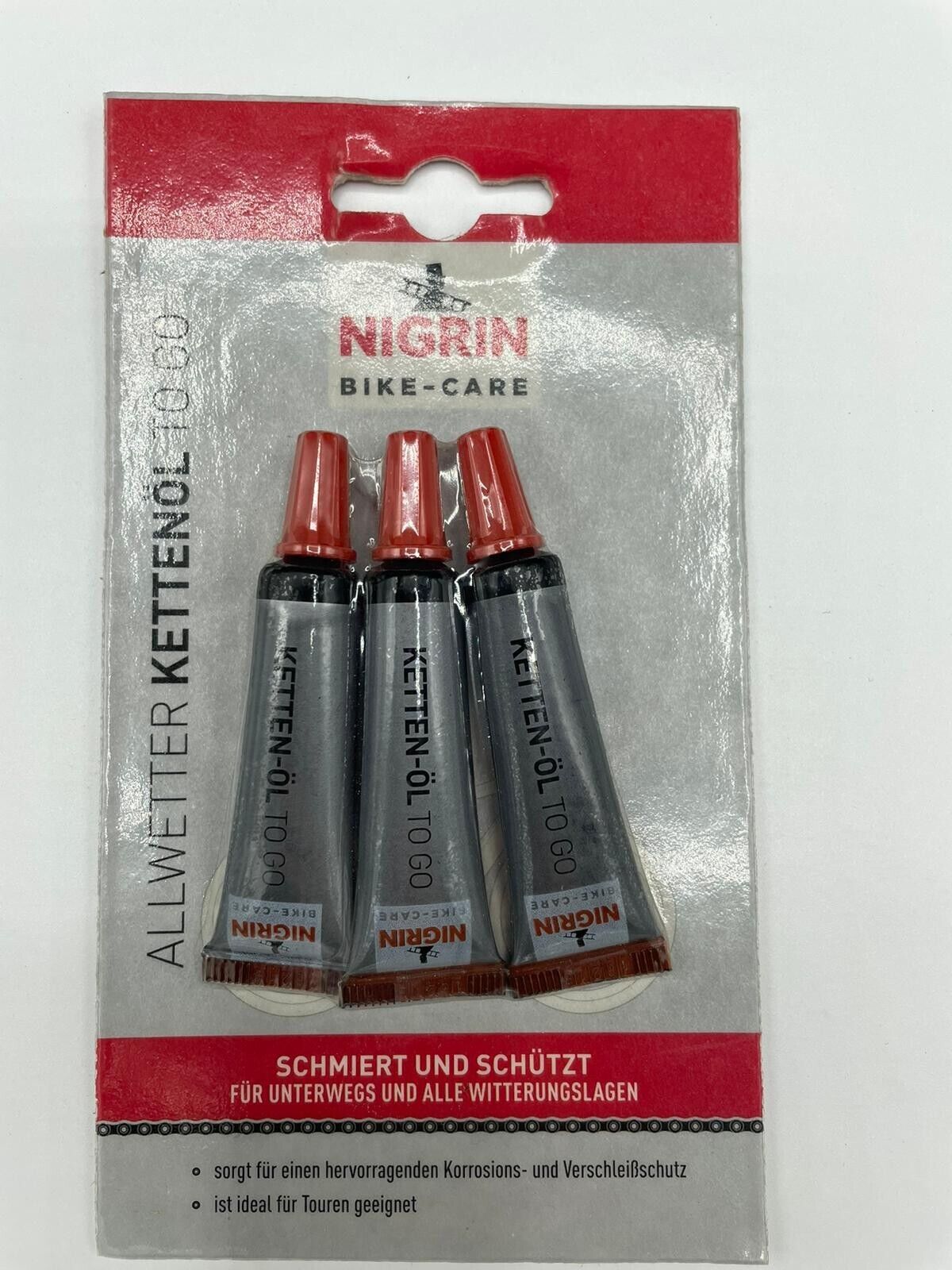 Nigrin 3x Tube Ketten-Öl Ketten-Fett Kriech-Öl f. Fahrrad-Öl MTB E-Bike Trekking