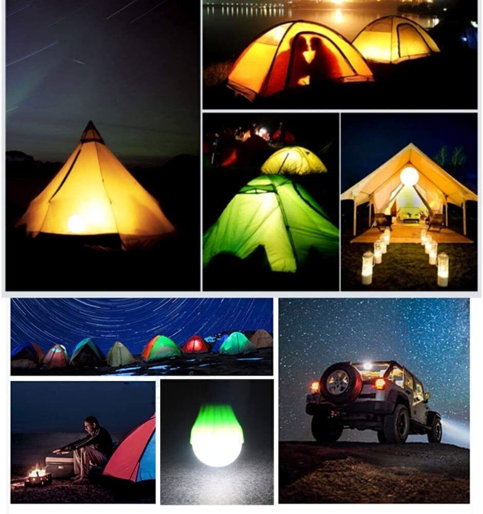 LED Gluehbirne Aussen Hängelampe Camping Zelt Angeln Laterne Außen Garten DE