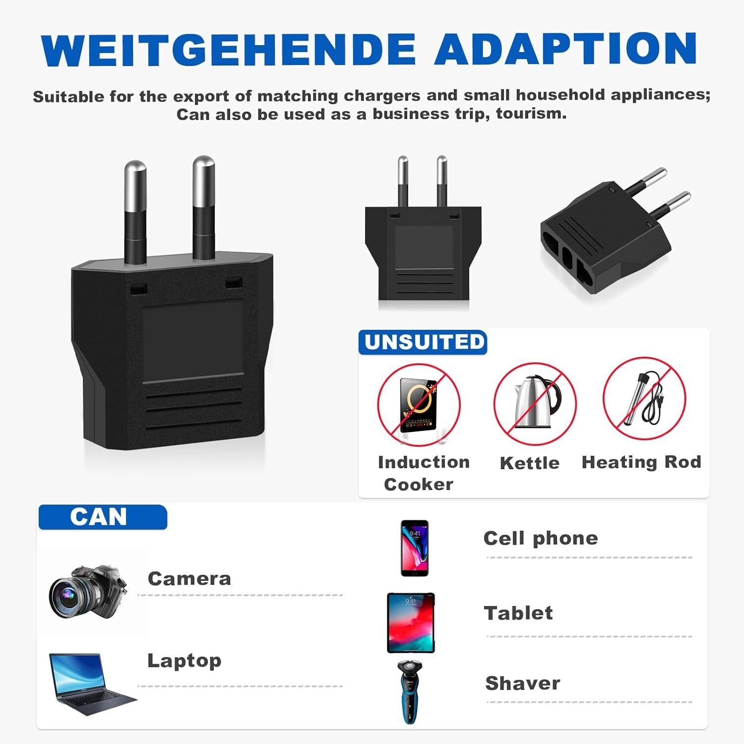 Universal Reiseadapter für 150 Länder Welt Netzadapter Steckdose Weltweit Reise