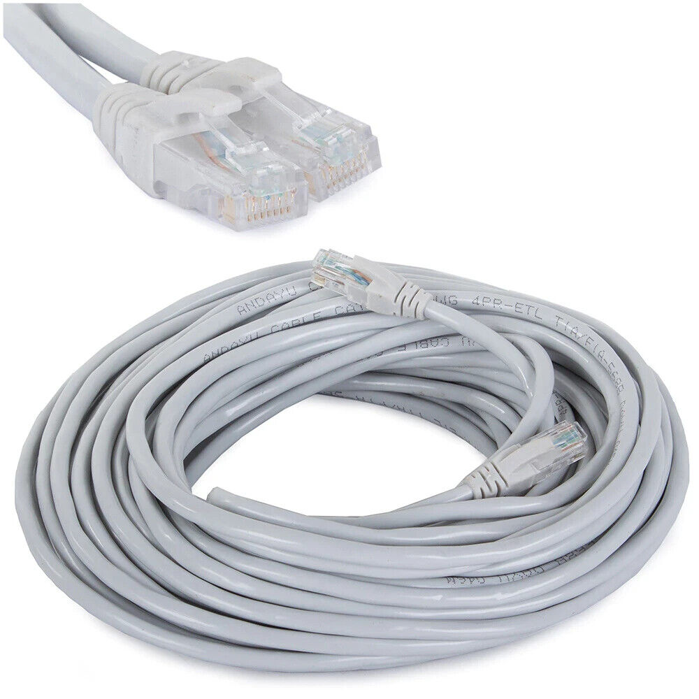 Netzwerkkabel CAT 6 DSL LAN Ethernet Kabel RJ45 Patchkabel Flachkabel PC Flach