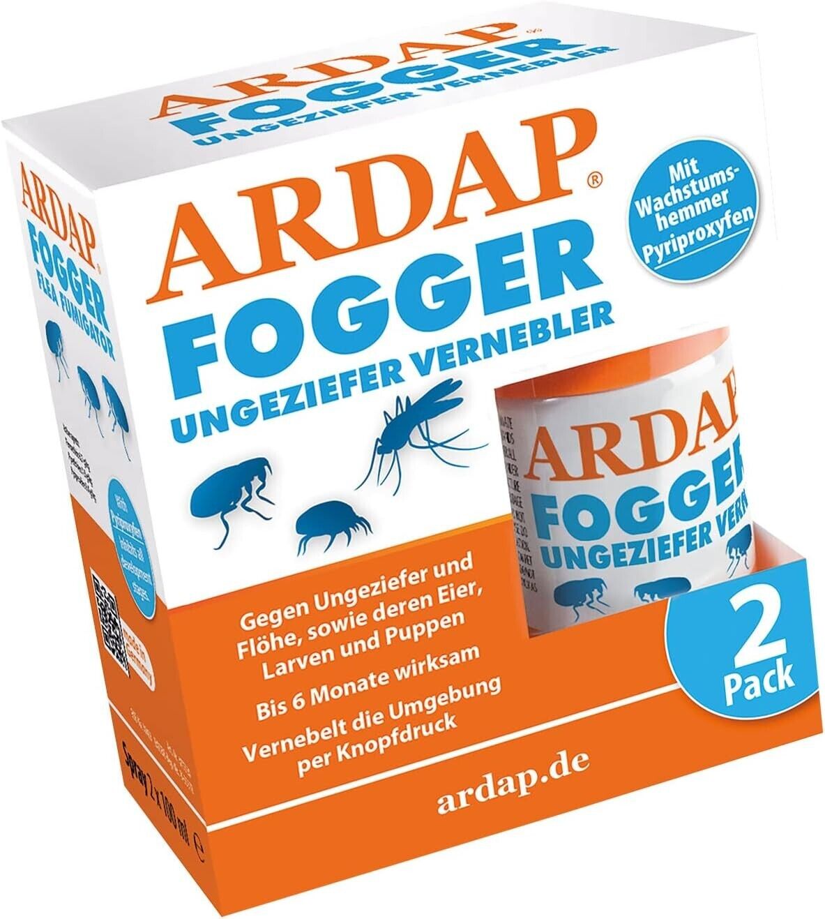 ARDAP Fogger 2 x 100ml - Effektiver Vernebler zur Ungeziefer