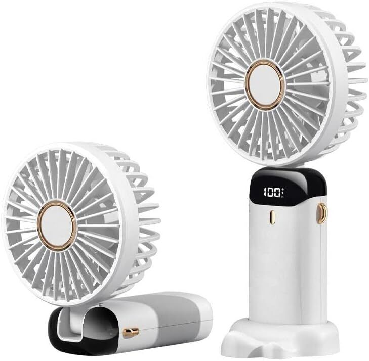 Handventilator 5-Gang Einstellbarer USB Wiederaufladbarer Mini Portable Fan NEU✅
