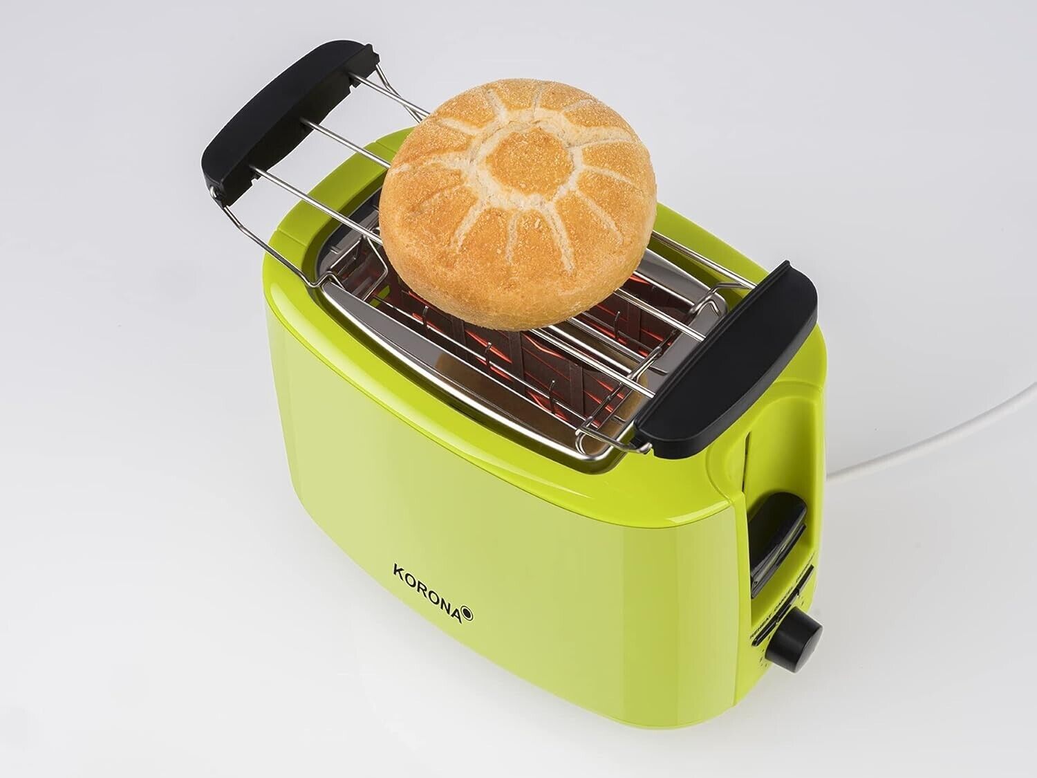 Korona 21133 Toaster mit Brötchenaufsatz Grün