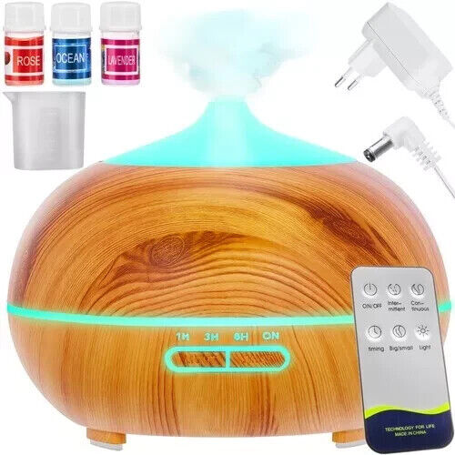 Aroma Diffuser 400ml Duftöl Diffusor Licht 400ml Öle, Luftbefeuchter Ultraschall