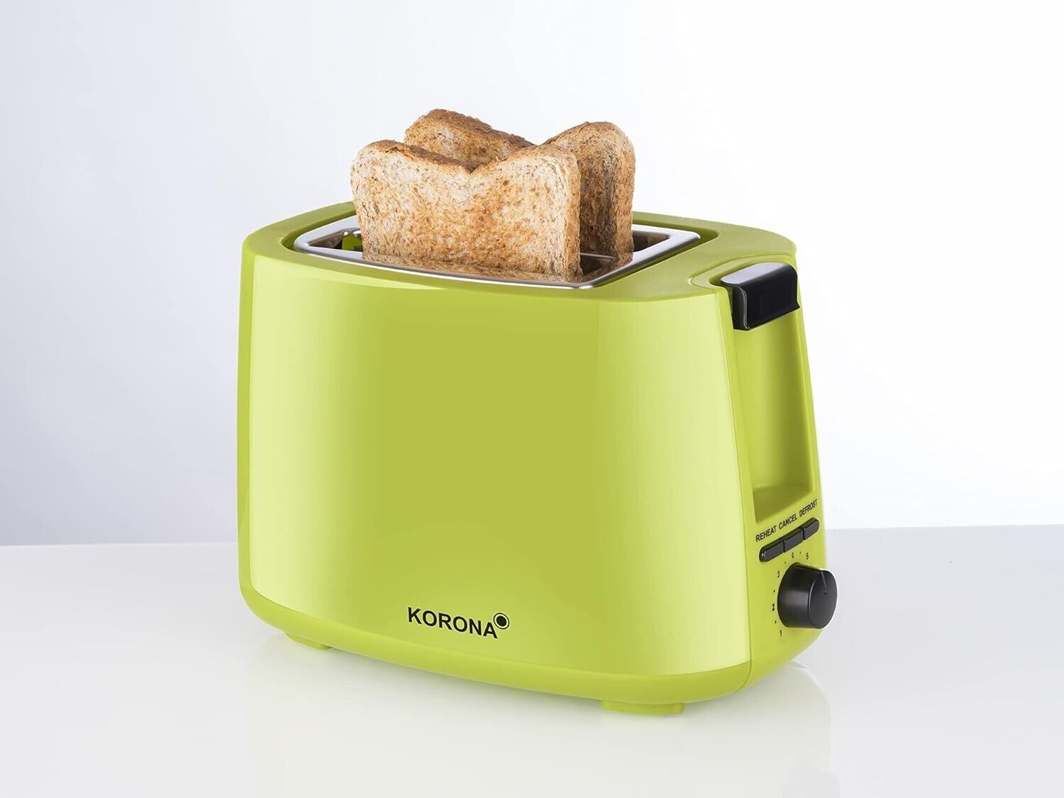 Korona 21133 Toaster mit Brötchenaufsatz Grün