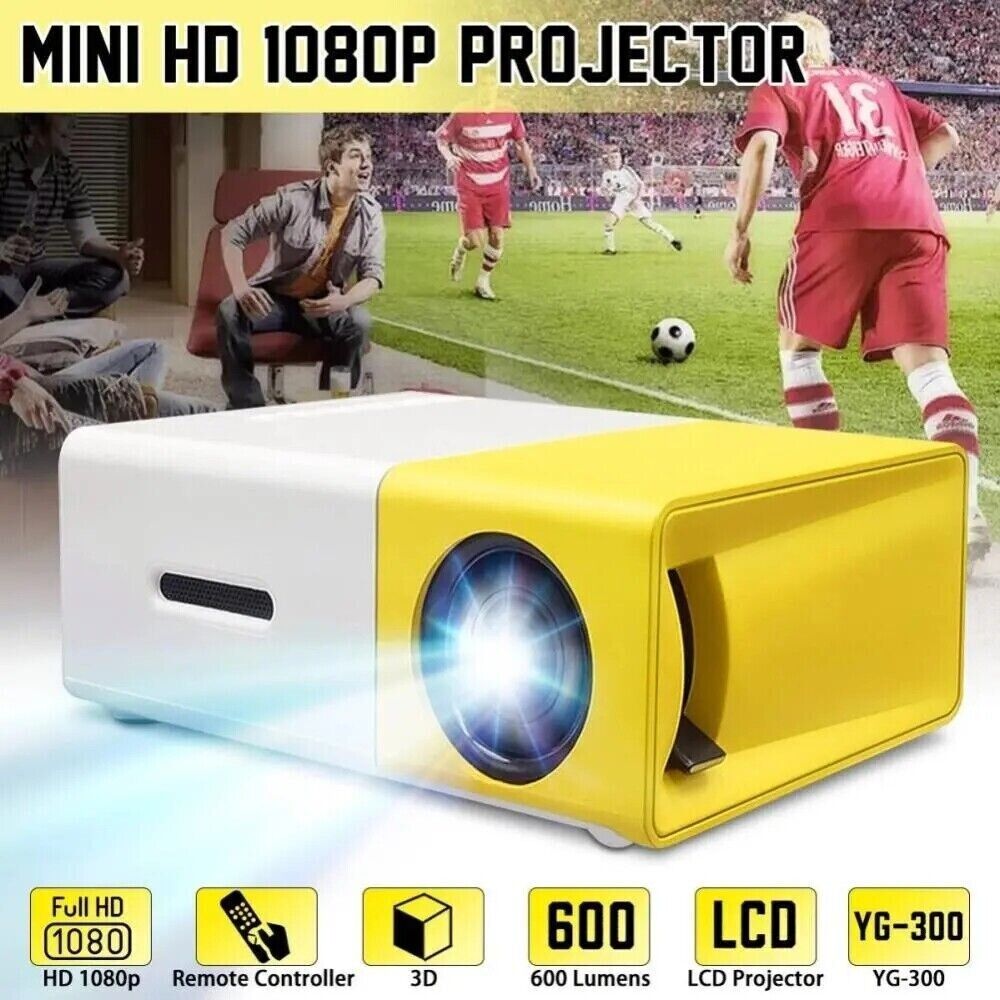 Tragbarer Mini Projektor High Definition 1080P ABS TFT-LCD Kontrast 800:1