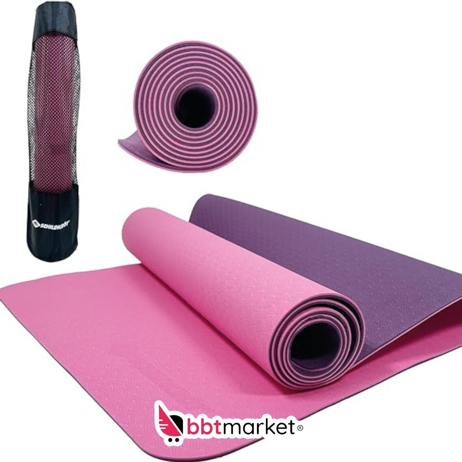 Gymnastikmatte Yogamatte Yoga Pilates Sportmatte 180 cm PVC-freie   ✅ rutschfest