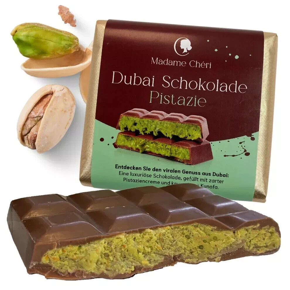 Premium Dubai Schokolade mit Pistaziencreme & Kadayif - 30gr bis 200gr 🤳👌♥✨💖