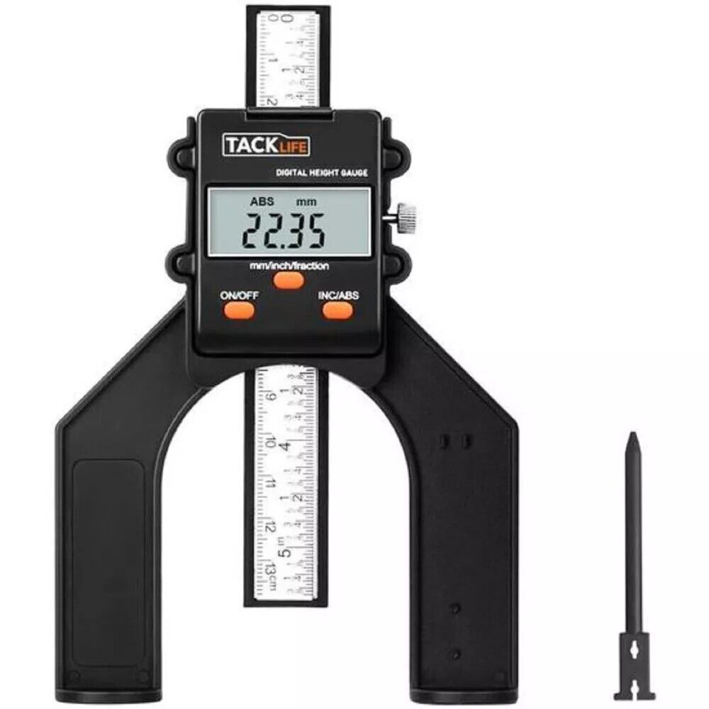 TACKLIFE Digital LCD Tiefenmesser Profitiefenmesser 80 mm Meßschieber Messgerät