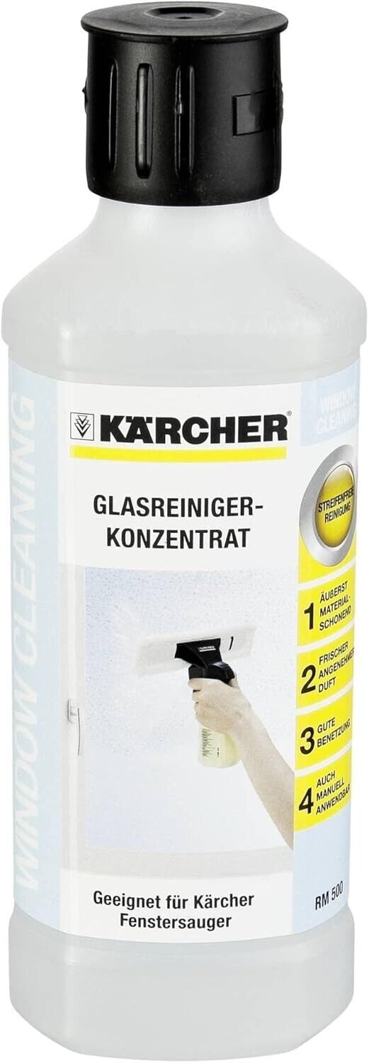 Kärcher Fensterreiniger-Konzentrat RM 500, für eine streifenfreie Reinigung ✨✨✨✨