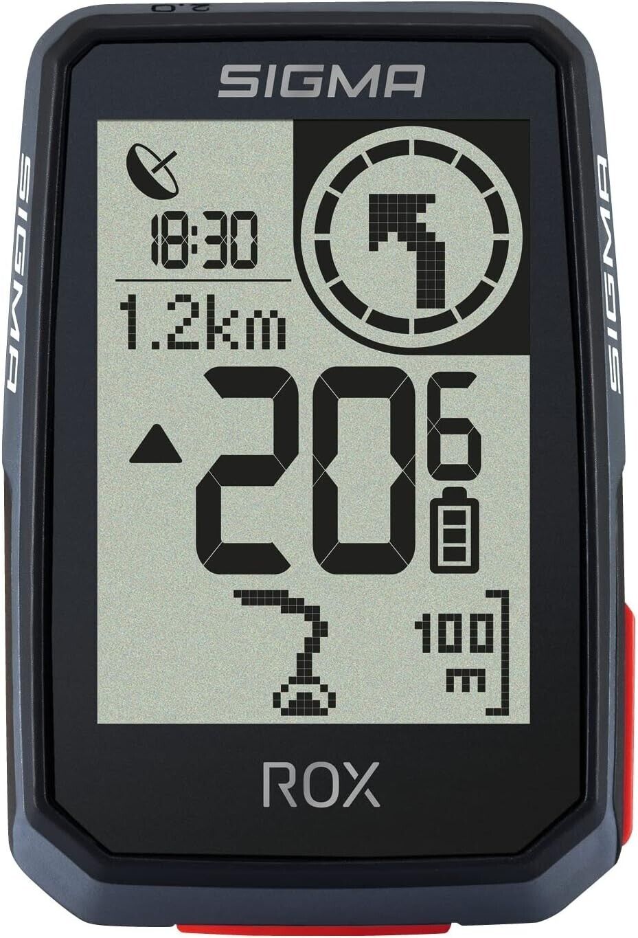 Sigma ROX 2.0 Fahrrad-Navi Fahrrad GPS, GLONASS, spritzwassergeschützt