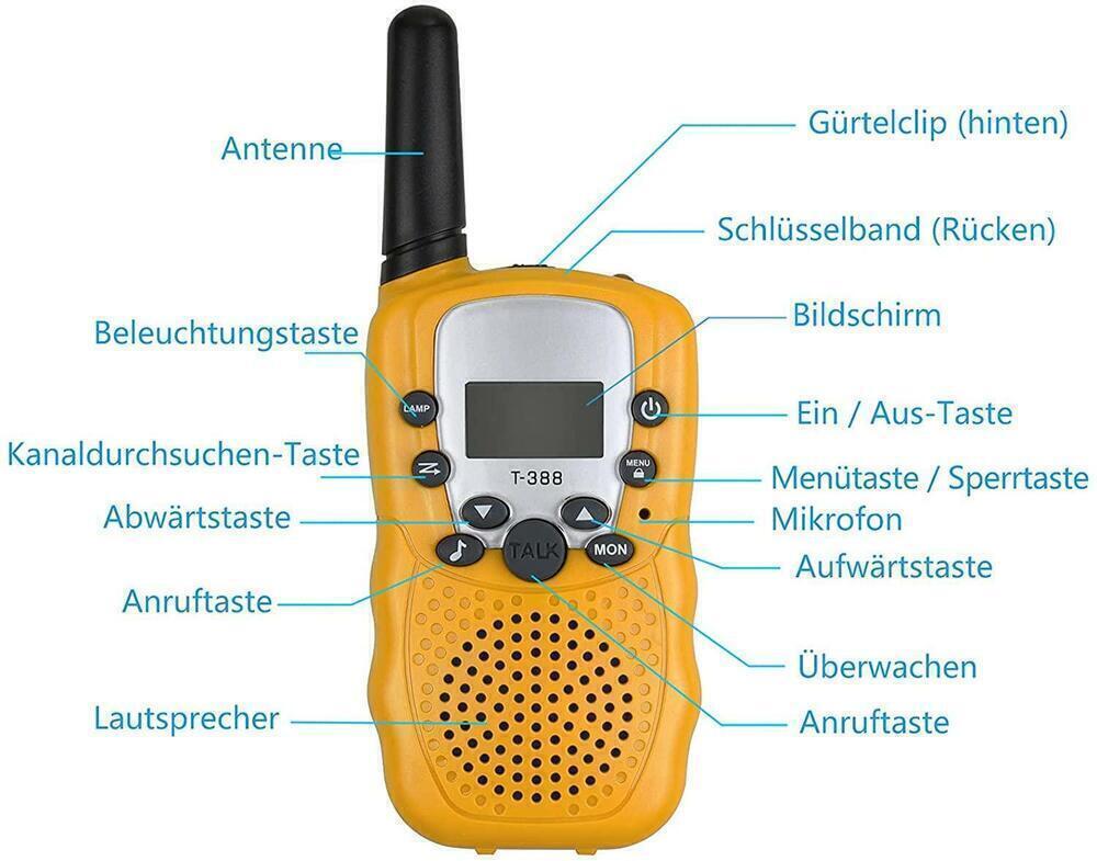 2er WALKIE TALKIE SET / FUNKGERÄTE FÜR KINDER