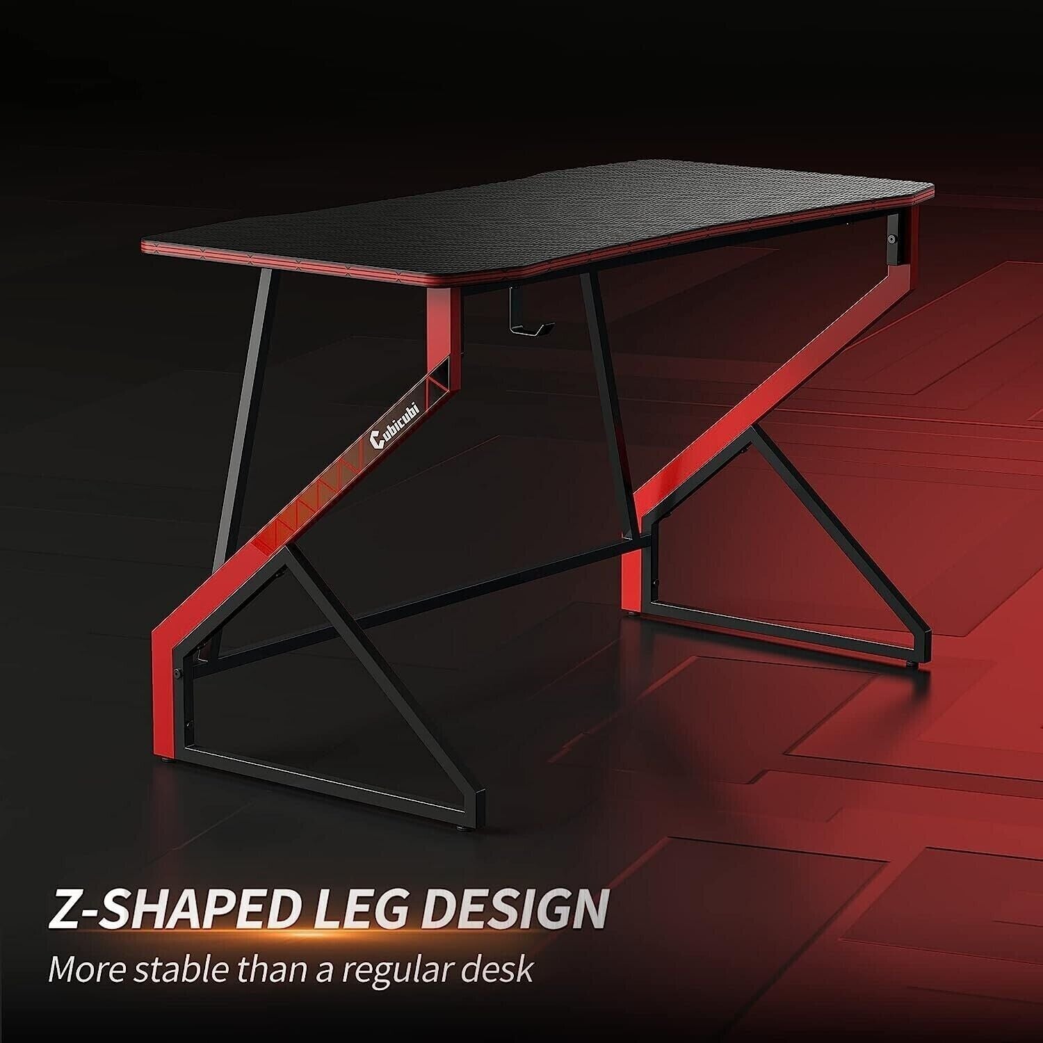 Gaming Schreibtisch, 100 x 60 cm Esport Ergonomischer Computertisch