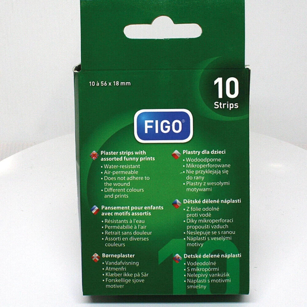 10x FIGO Kinder Pflaster Strips 10er Kleine Prinzessinnen Wundverband Schutz Set