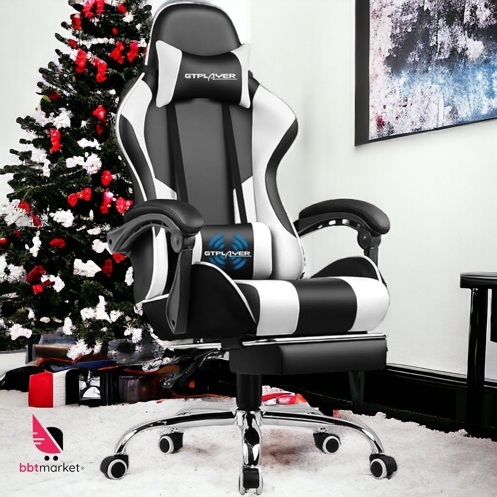 Gaming Chair Desk Chair Ergonomic Office Chair Computer Chair Footrest