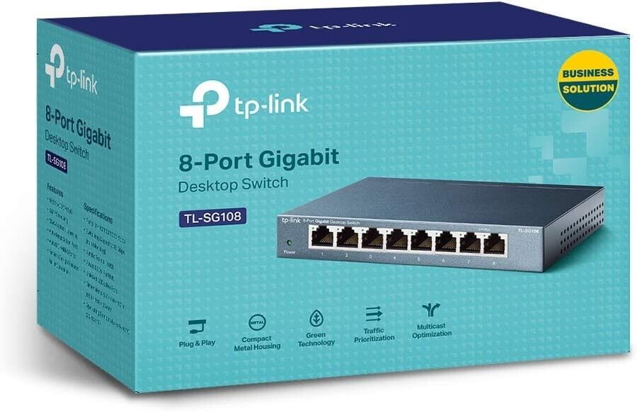 TP-Link TL-SG108 8-Port Gigabit Netzwerk Switch