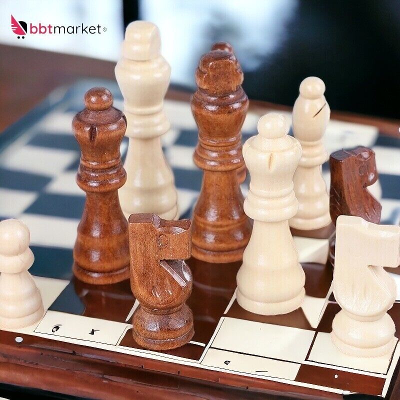 Chess chess game chess pieces wood chess board made of wood travel chess 39x39