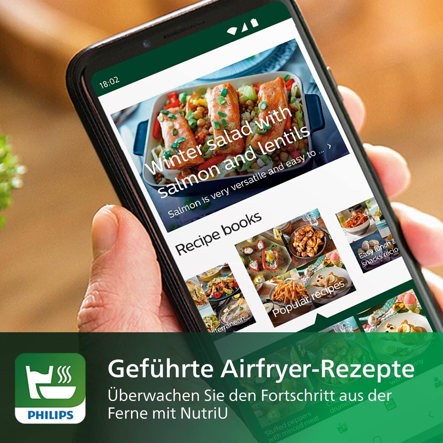 Philips Airfryer 5000 Series XXL, 7.2L (1.4Kg), 16-in-1 Airfryer, Wi-Fi Connected