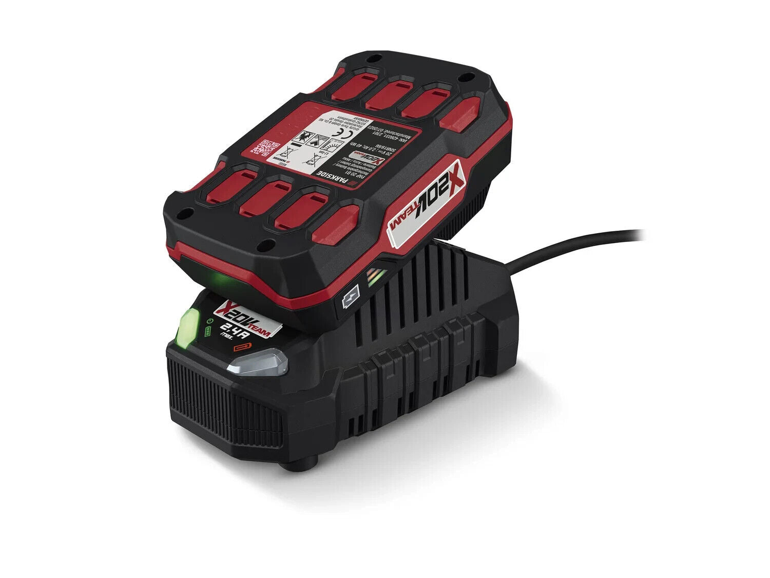PARKSIDE® battery and charger 20 V PAP 20 B1/PLG 20 C1 series replacement battery, new in original packaging