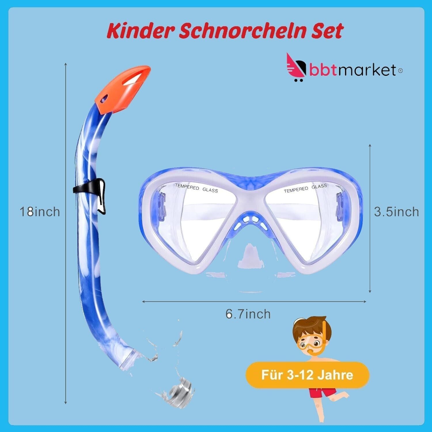 Snorkel set adults diving goggles adults with snorkel Anti-L Panorama V