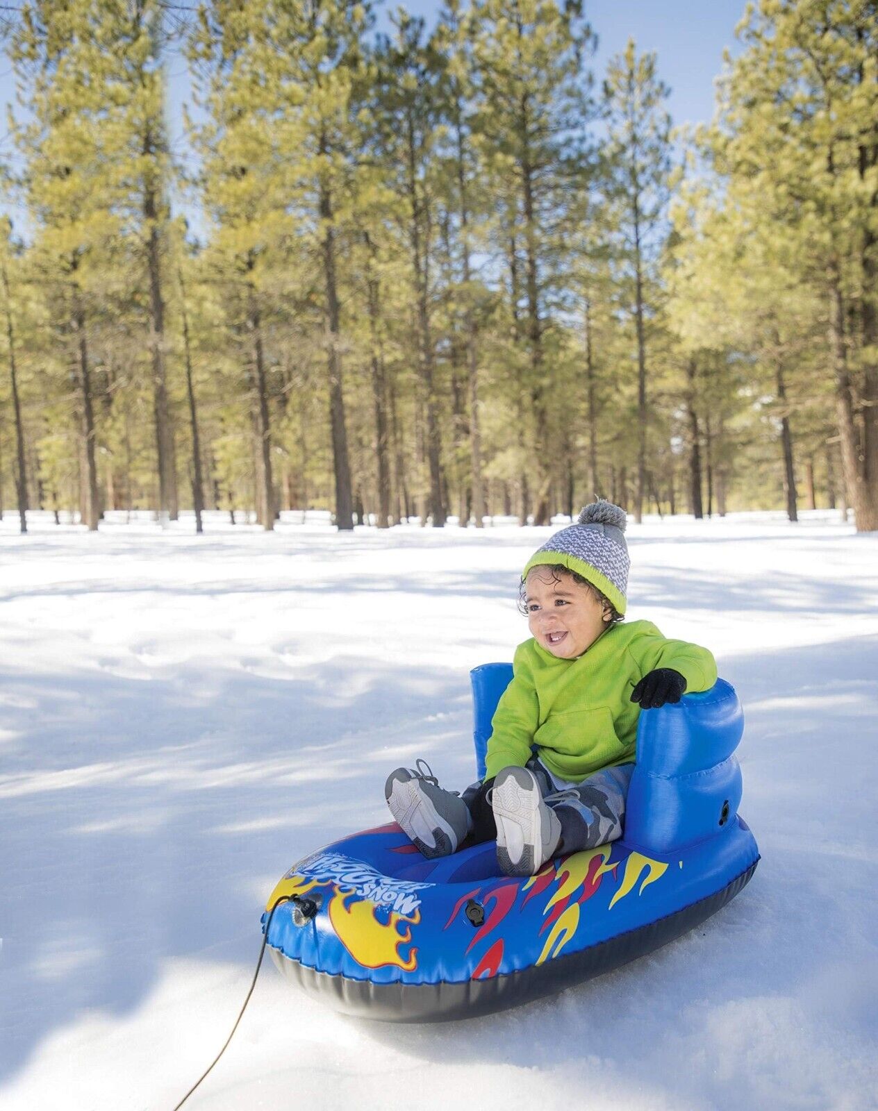 Schlitten kinder Kinderschlitten Flurryz winter-blau Bestway H2OGO! Race 84x46cm